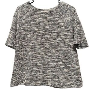 Loft Knit Top Textured Pullover Short Sleeve Casual Everyday Tee Shirt XS‎